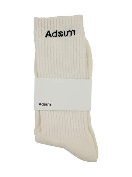 Adsum - Core Logo Sock - White - Northern Fells