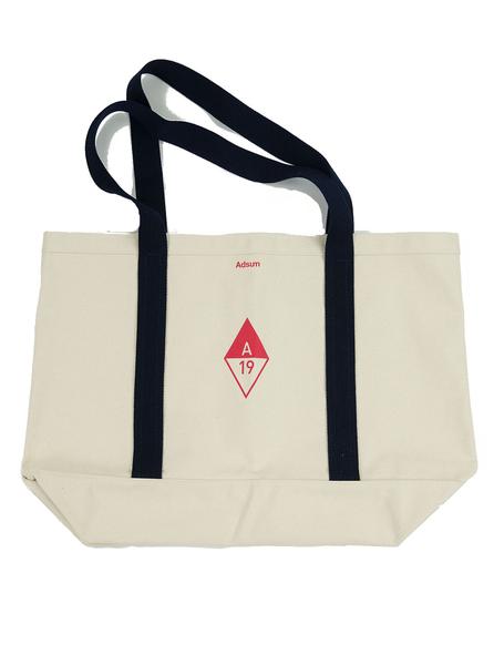 Adsum -Diamond Logo Boat Bag - Beige/ Navy - Northern Fells