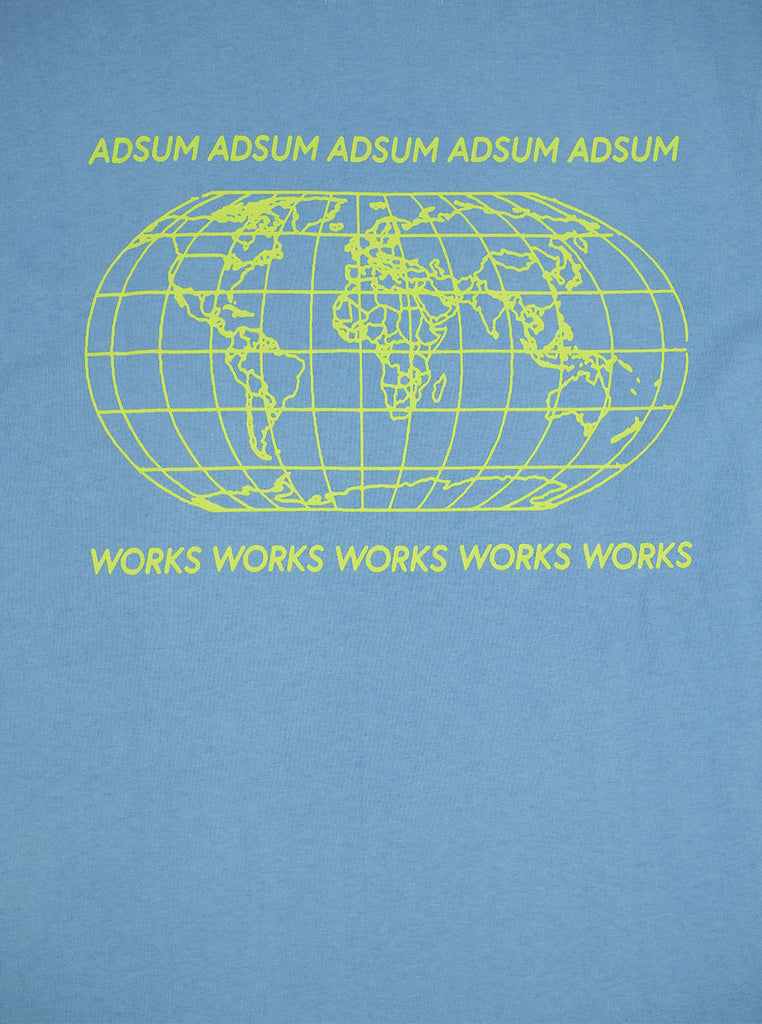 Adsum - Map Tee - Dusty Blue - Northern Fells