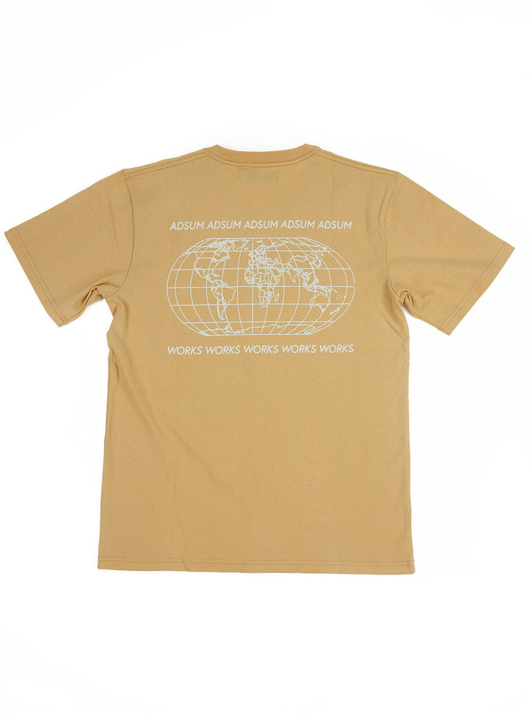 Adsum - Map Tee - Dusty Orange - Northern Fells