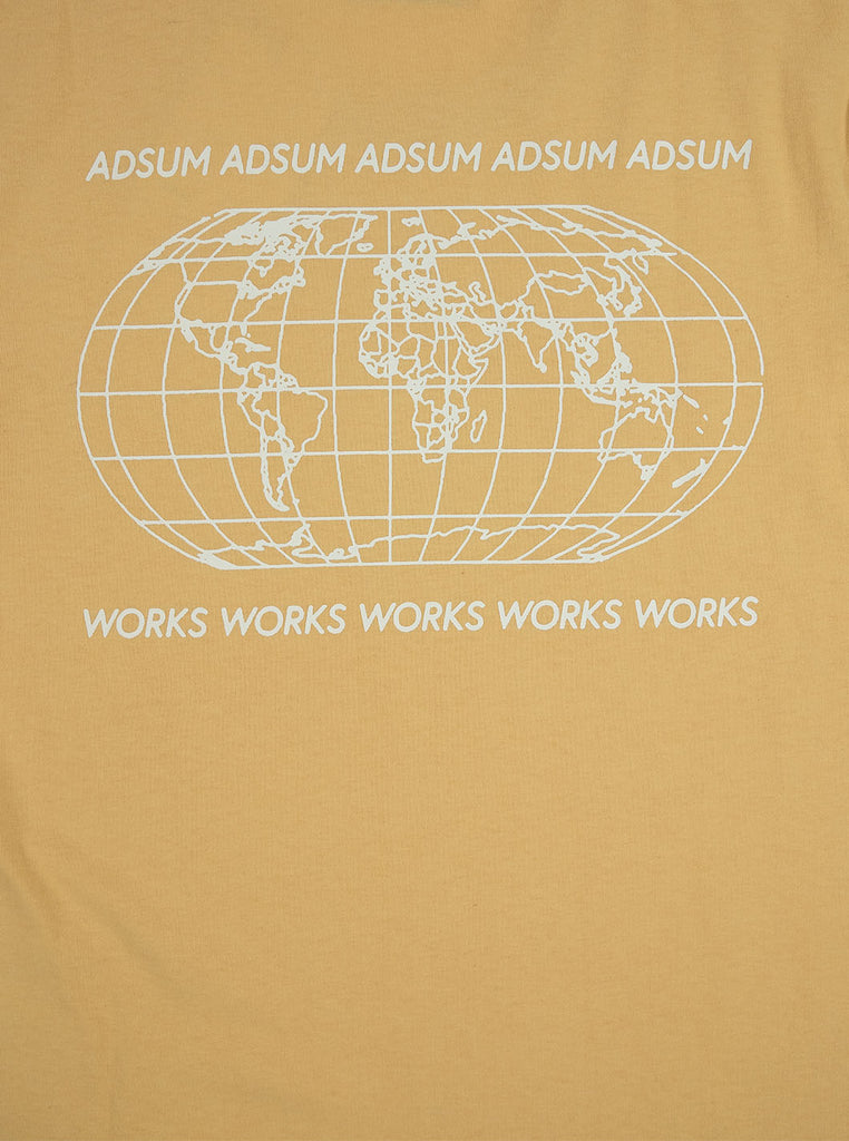 Adsum - Map Tee - Dusty Orange - Northern Fells