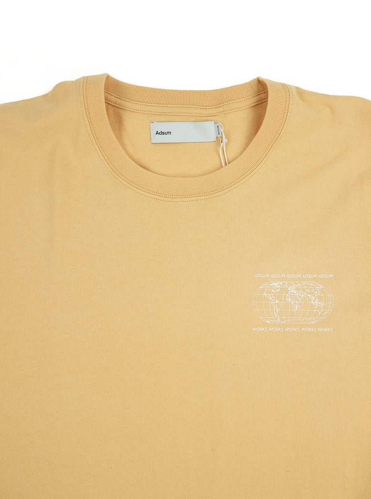 Adsum - Map Tee - Dusty Orange - Northern Fells
