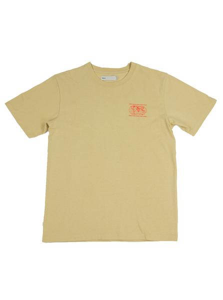 Adsum - Map Tee - Dusty Yellow - Northern Fells