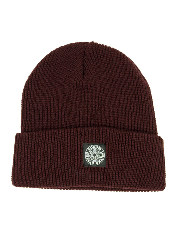 Adsum - Rag Wool Beanie - Maroon - Northern Fells