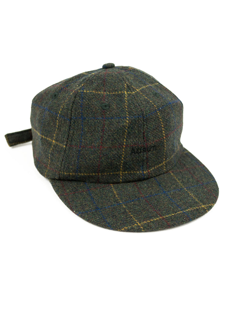 Adsum - Premium Wool Cap - Green Plaid - Northern Fells