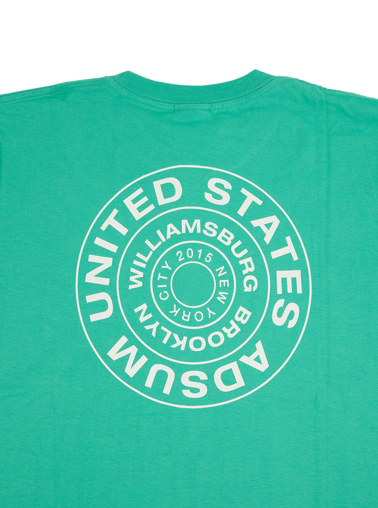 Adsum Stamp T-shirt Mint The Northern Fells Clothing Company Back