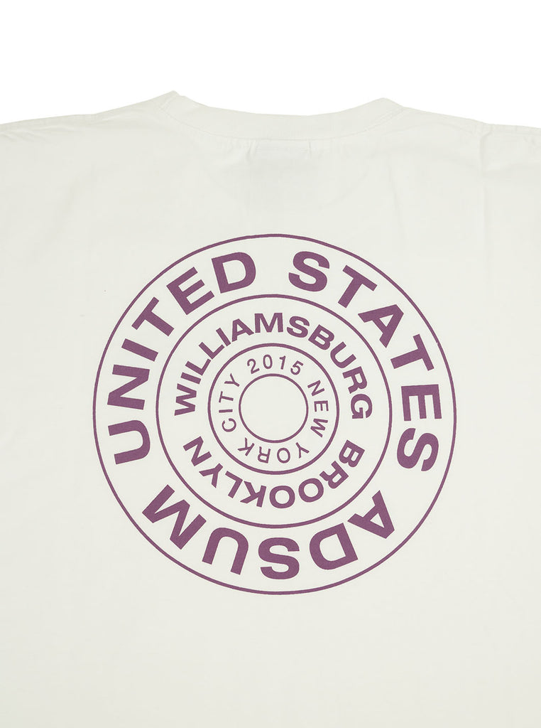 Adsum Stamp T-shirt White The Northern Fells Clothing Company Back