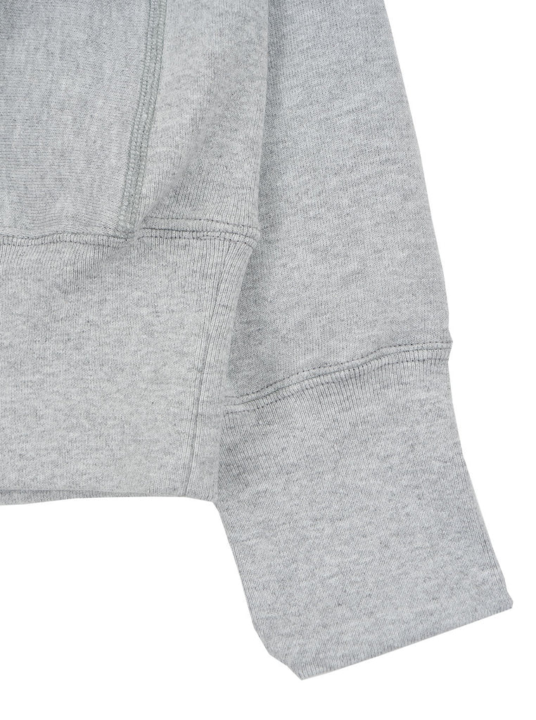 Camber Cross Knit Crew Grey Made in USA The Northern Fells Clothing Company Sleeve