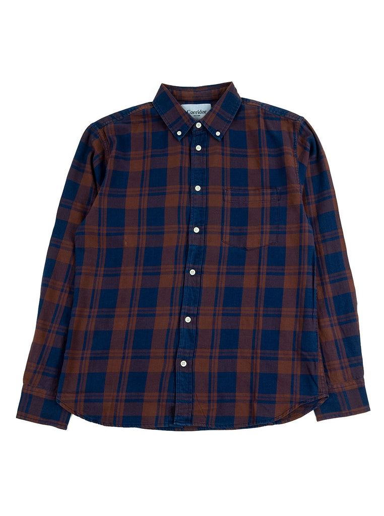 Corridor - Clay Indigo Plaid Flannel Shirt - Clay & Indigo - Northern Fells