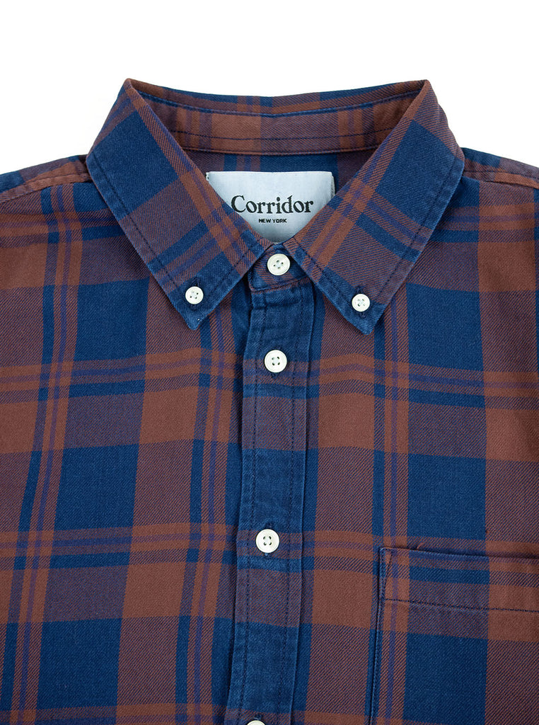Corridor - Clay Indigo Plaid Flannel Shirt - Clay & Indigo - Northern Fells