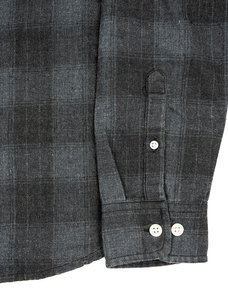 Corridor Recycled Shirt Grey Plaid The Northern Fells Clothing Company Sleeve