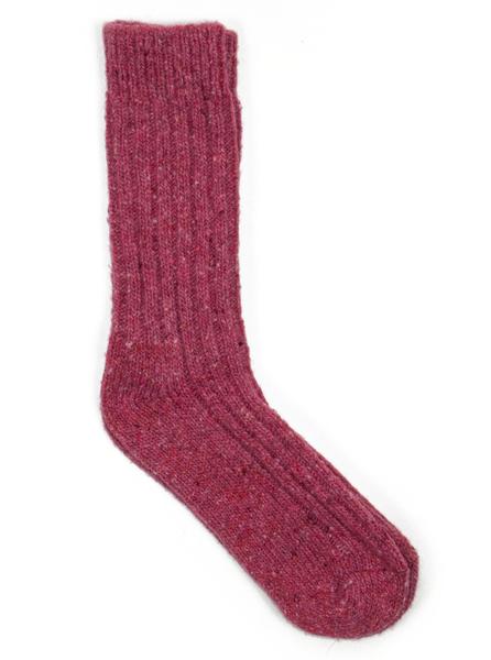 Donegal Wool Socks - Pink - Northern Fells