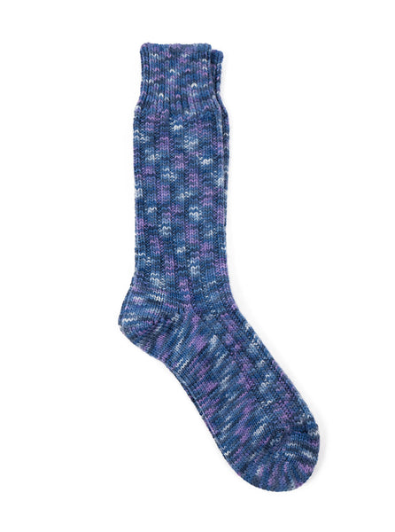 Donegal Wool Splash Socks - Ocean - Northern Fells