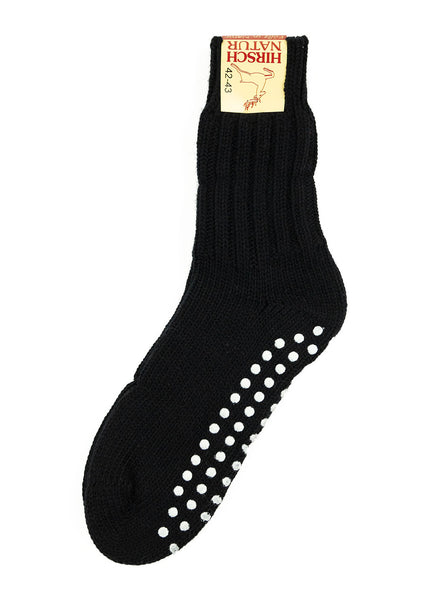 HIRSCH NATUR Slipper Sock Black The Northern Fells Clothing Company Full