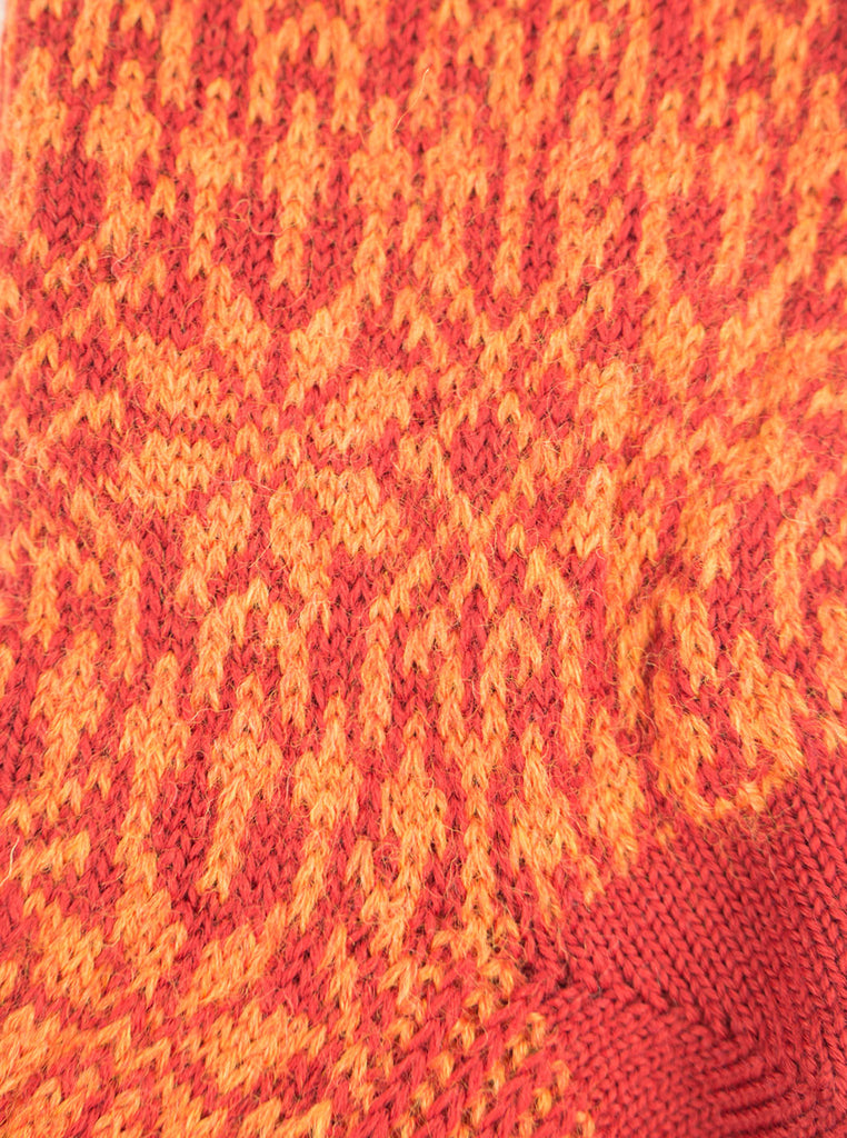 Hirsch Natur - Nordic Socks - Red/ Orange - Northern Fells