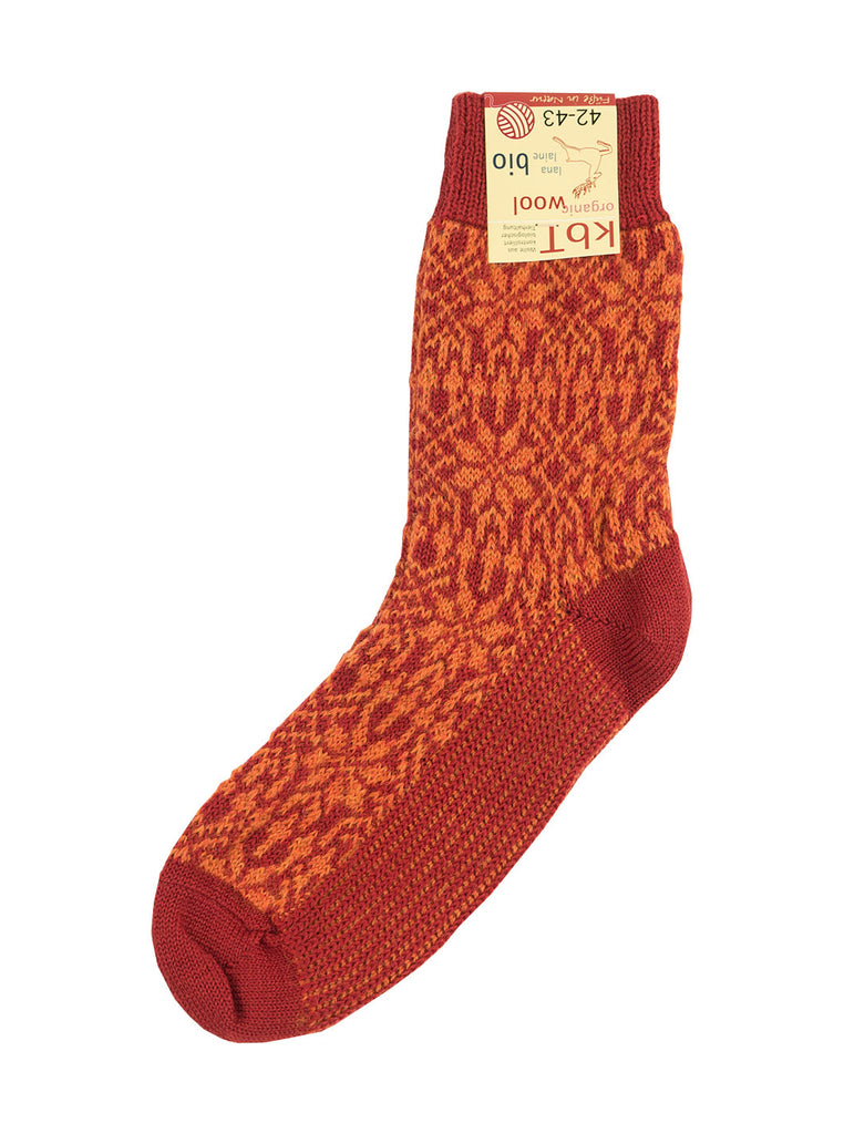 Hirsch Natur - Nordic Socks - Red/ Orange - Northern Fells