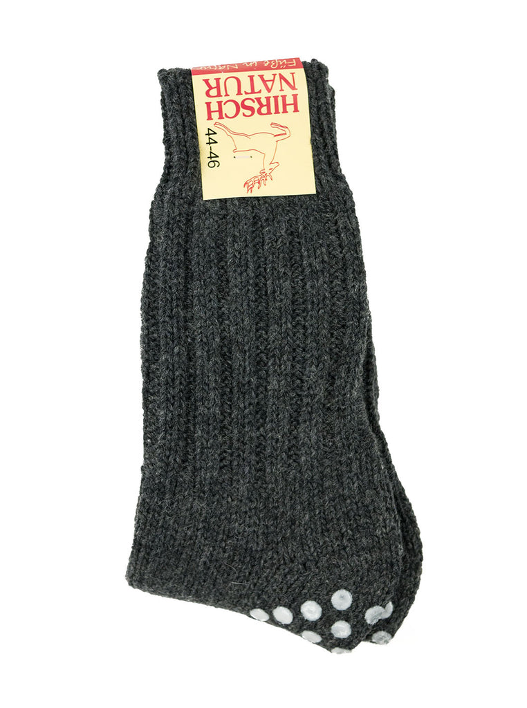 Hirsch Natur - Slipper Sock - Charcoal - Northern Fells