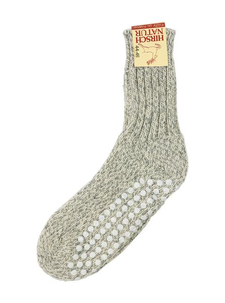 Hirsch Natur - Slipper Sock - Grey Marl - Northern Fells
