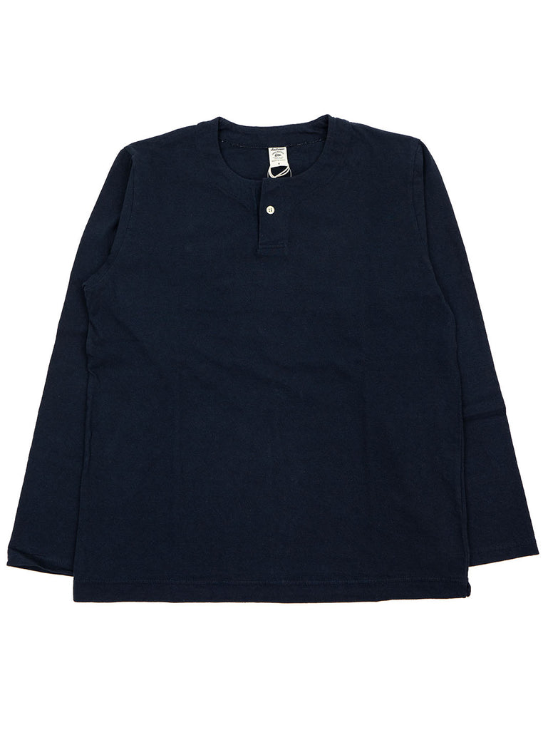 Jackman Navy Henley LS T-Shirt JM5013 The Northern Fells Clothing Company Full