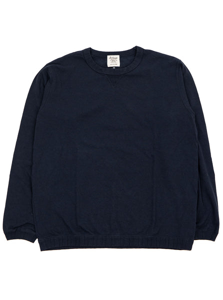 Jackman Navy Rib LS T-Shirt JM5762 The Northern Fells Clothing Company Full