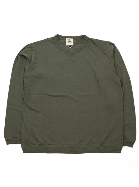 Jackman Ribbed LS Tee Olive The Northern Fells Clothing Company Full