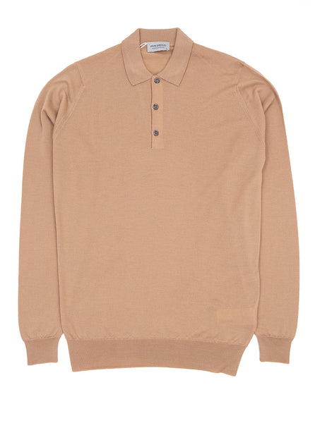 John Smedley - Belper Shirt - Light Camel