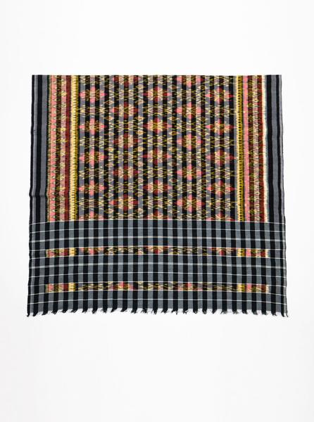 Kain & Wares - Cotton Ikat Fabrics - Black and Yellow - Northern Fells