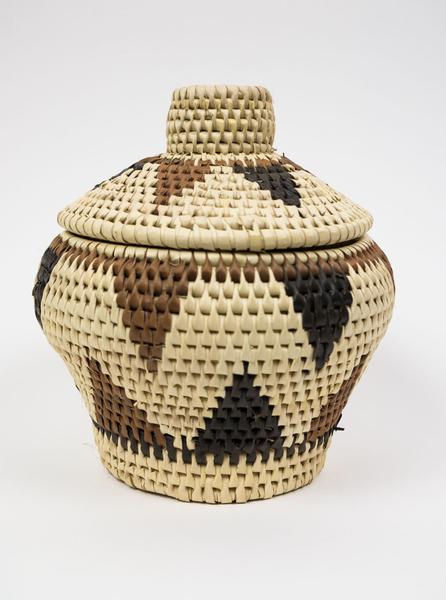 Kain & Wares - Handwoven Banana Palm Triangle Pattern Basket - Northern Fells