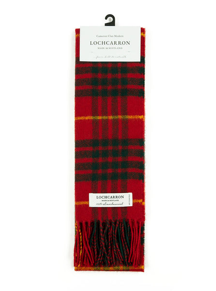 Lochcarron of Scotland - Cameron Modern Tartan Lambswool Scarf - Multi