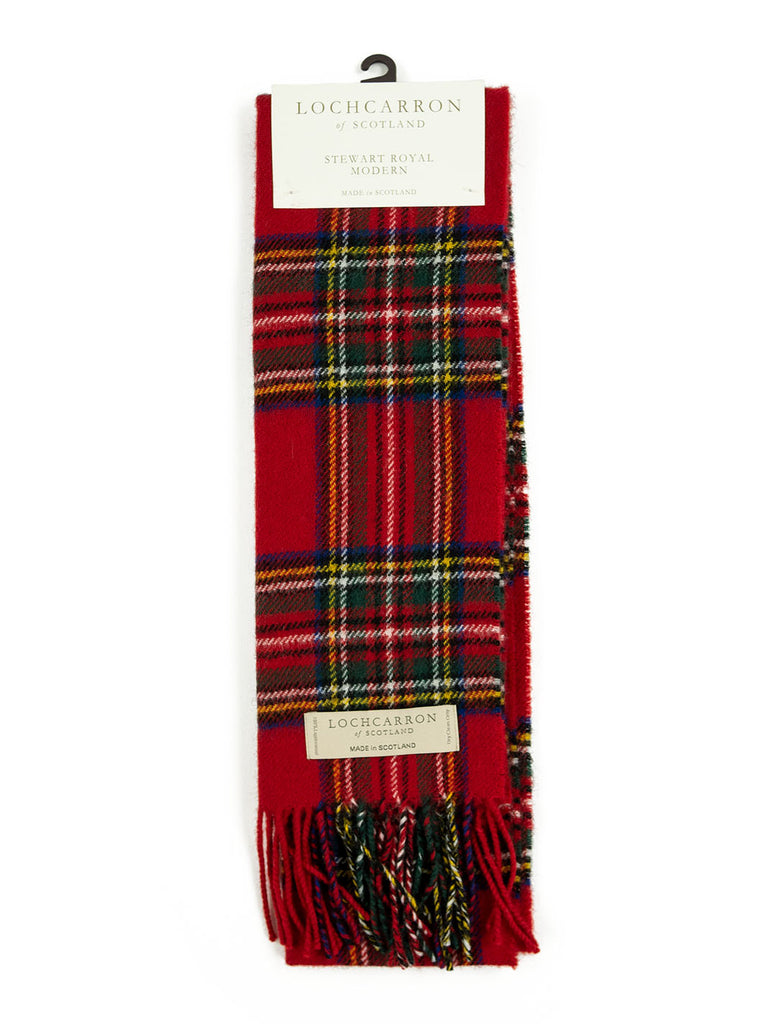 Lochcarron Lambswool Tartan Scarf Made in Scotland Stewart Royal Modern The Northern Fells Clothing Company Full