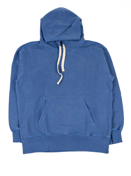Nigel Cabourn Hoodie Washed Blue The Northern Fells Clothing Company Full