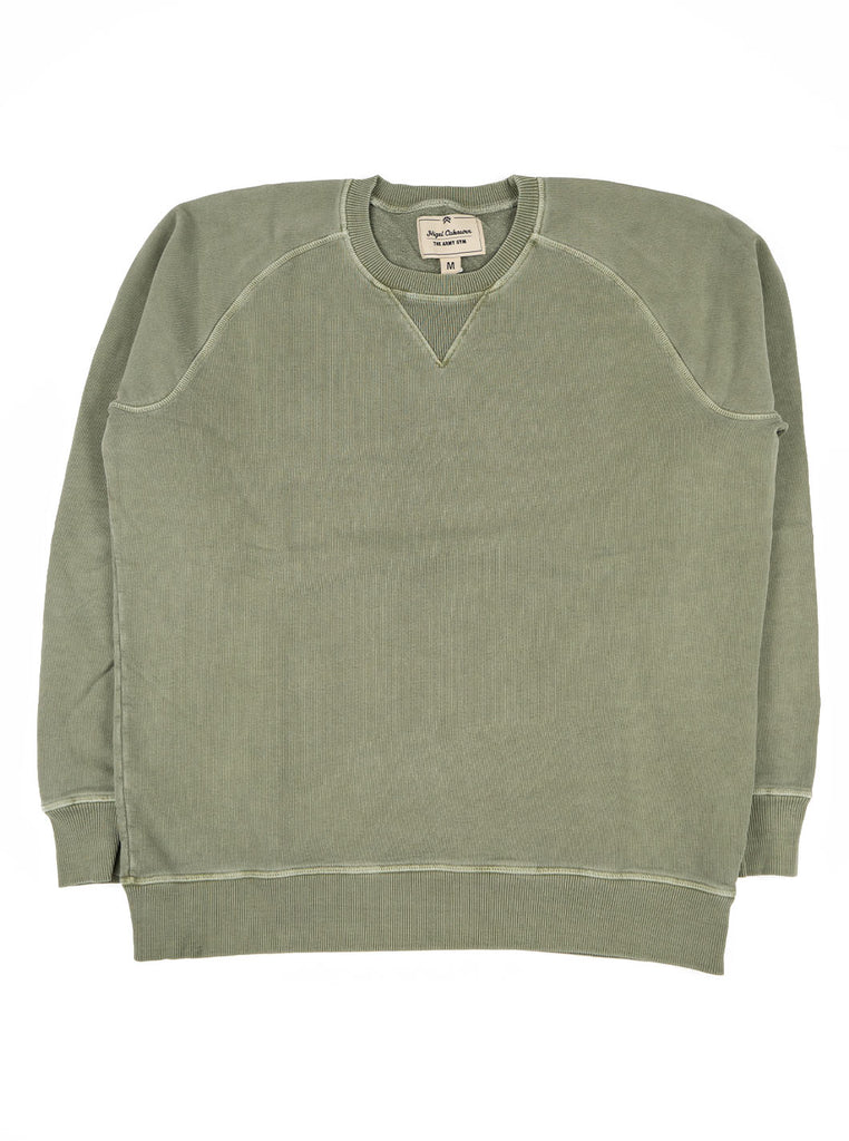 Nigel Cabourn J 54 Crew Sweat Washed Army The Northern Fells Clothing Company Full