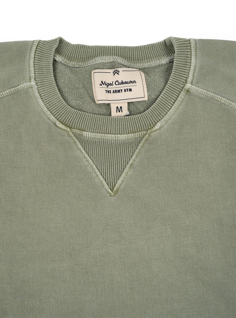 Nigel Cabourn J 54 Crew Sweat Washed Army The Northern Fells Clothing Company Neck