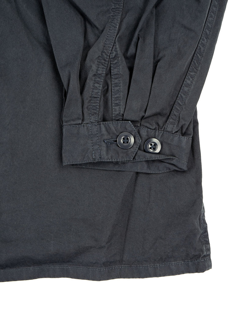 Nigel Cabourn OW 52 Track Smock Poplin Black Navy The Northern Fells Clothing Company Sleeve