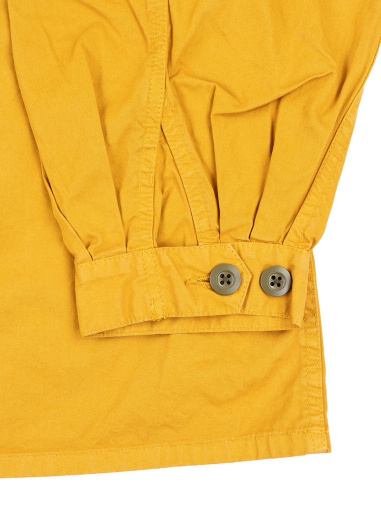 Nigel Cabourn OW 52 Track Smock Poplin Yellow The Northern Fells Clothing Company Sleeve