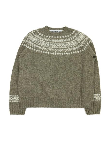 Northern Fells - Fair Isle Woman's Sweater - Oyster - Northern Fells