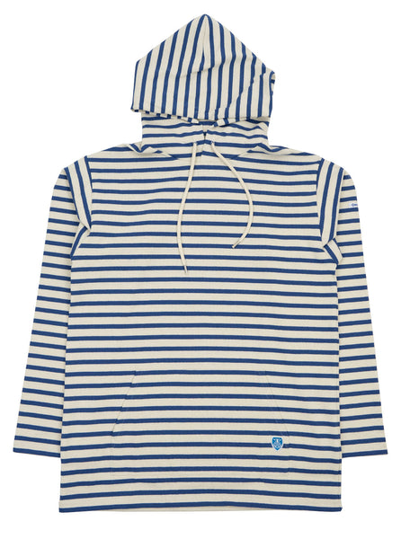 Orcival - Breton Hoodie - Ecru / Blue