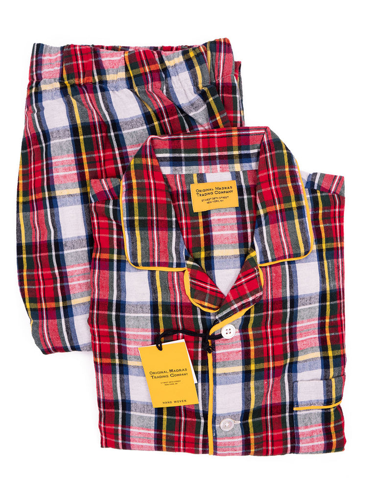 Original Madras Company - Pyjamas - Plaid Red