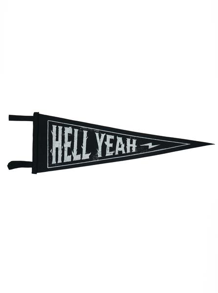 Oxford Pennant - Hell Yeah - Felt Wool - Black/ Silver - Northern Fells