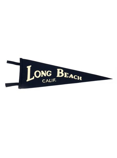Oxford Pennant - Long Beach California Pennant - Felt Wool - Navy/ Ecru - Northern Fells