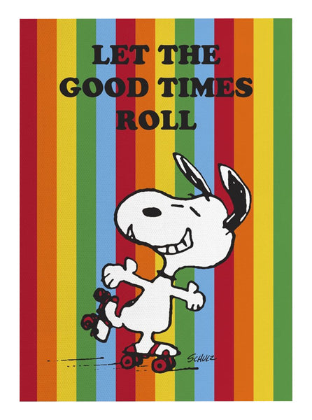 Peanuts - Let the Good Times Roll Tea Towel - Striped