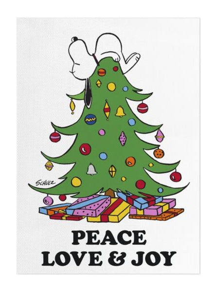 Peanuts Peace Love Joy Tea Xmas Towel The Northern Fells Clothing Company Full