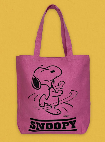 Peanuts Tote Pink Dance The Northern Fells Clothing Company Front