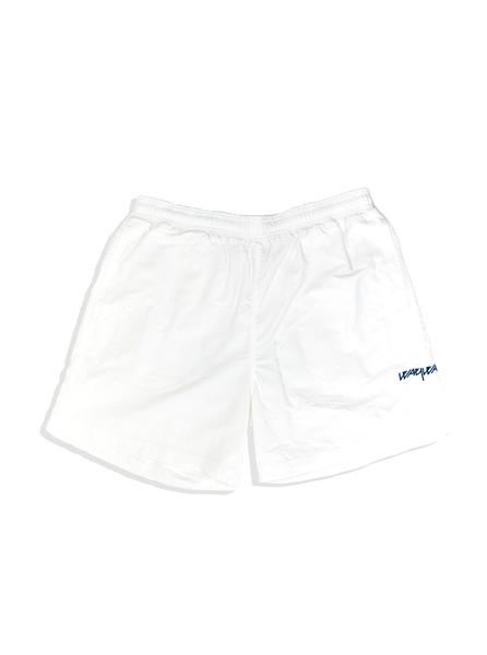 Pop X Wayward Snowy Shorts White The Northern Fells Clothing Company Front
