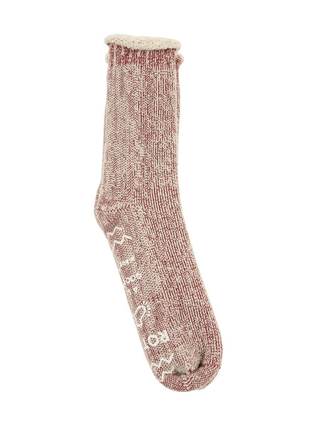 ROTOTO R1330 Extra Fine Merino Premium Bulky Socks Red White The Northern Fells Clothing Company Full