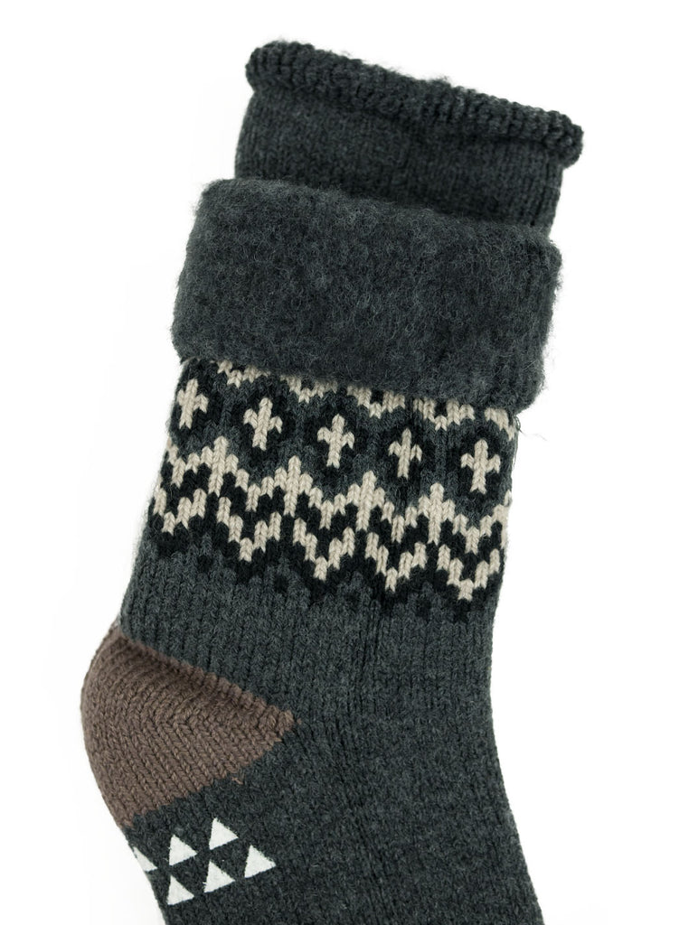RoToTo - Nordic Comfy Room Socks - Charcoal - Northern Fells