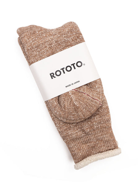 RoToTo - Double Faced Socks - Camel
