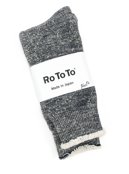 RoToTo - Double Faced Socks - Charcoal - Northern Fells