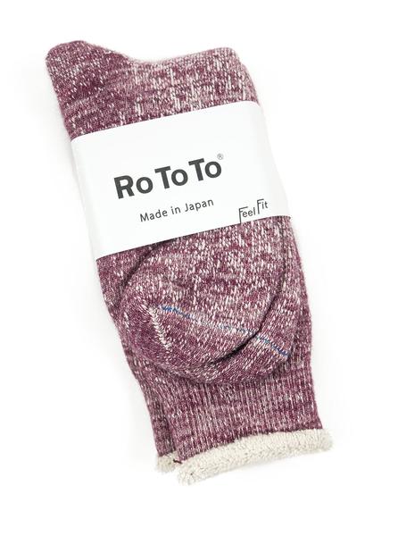 RoToTo Double Faced Socks R1054 Grape The Northern Fells Clothing Company Full