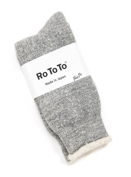 RoToTo Double Faced Socks R1054 Grey Marl The Northern Fells Clothing Company Full